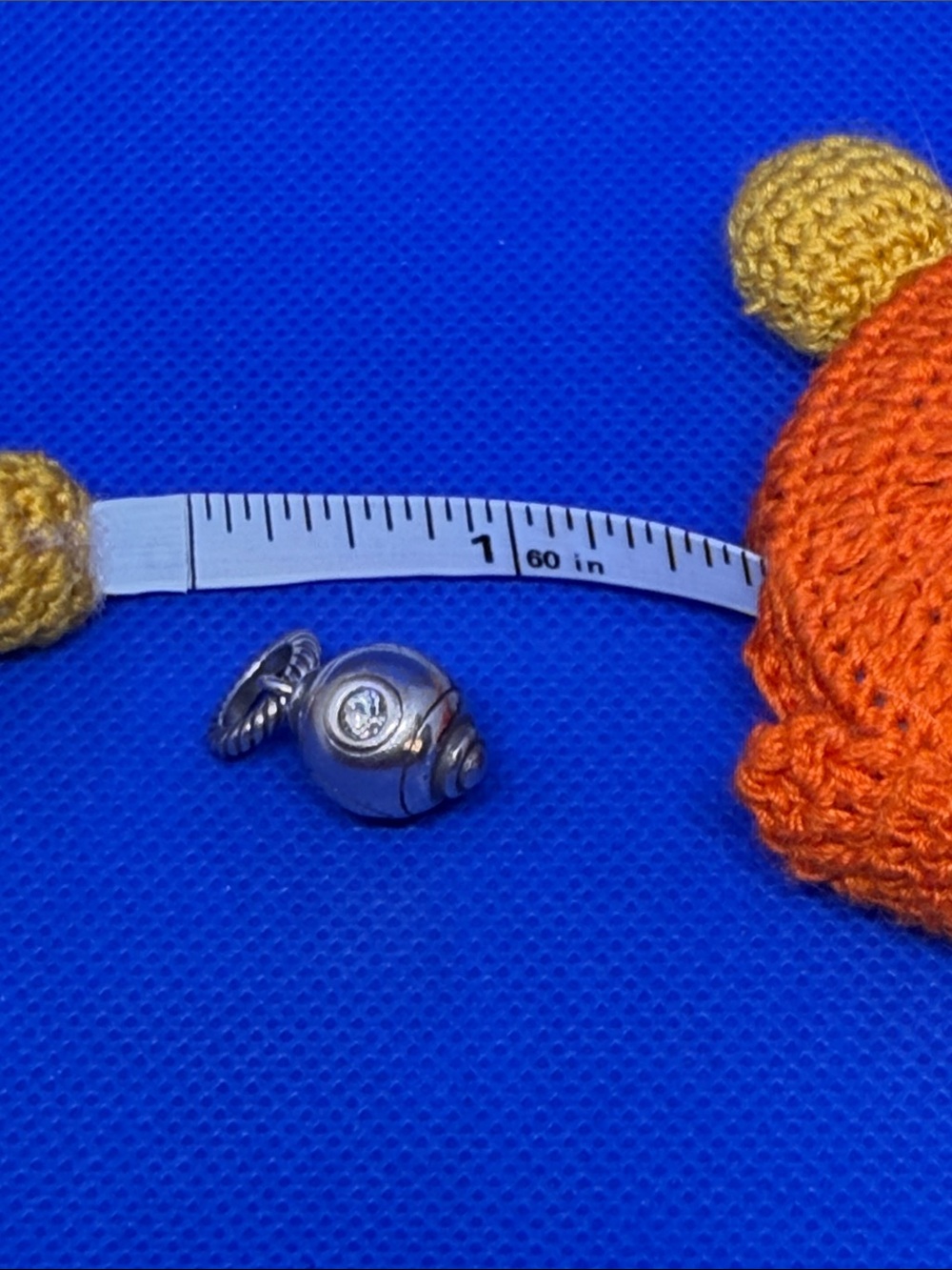 Brighton Silver Tone Orb Charm with Crystal Accent